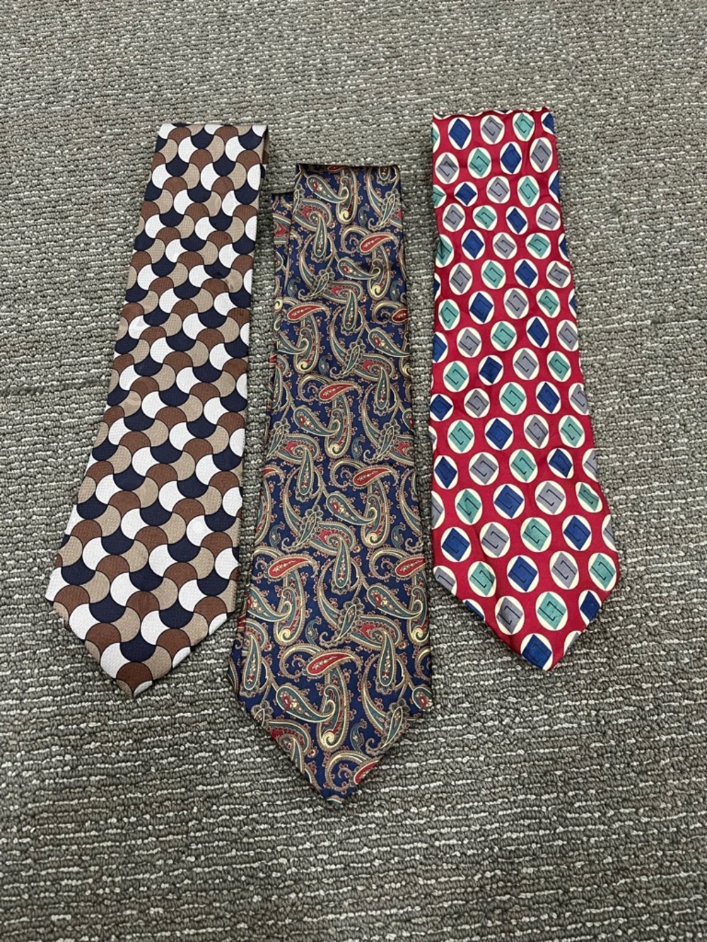 Vintage Men’s Neck Ties Set of 3